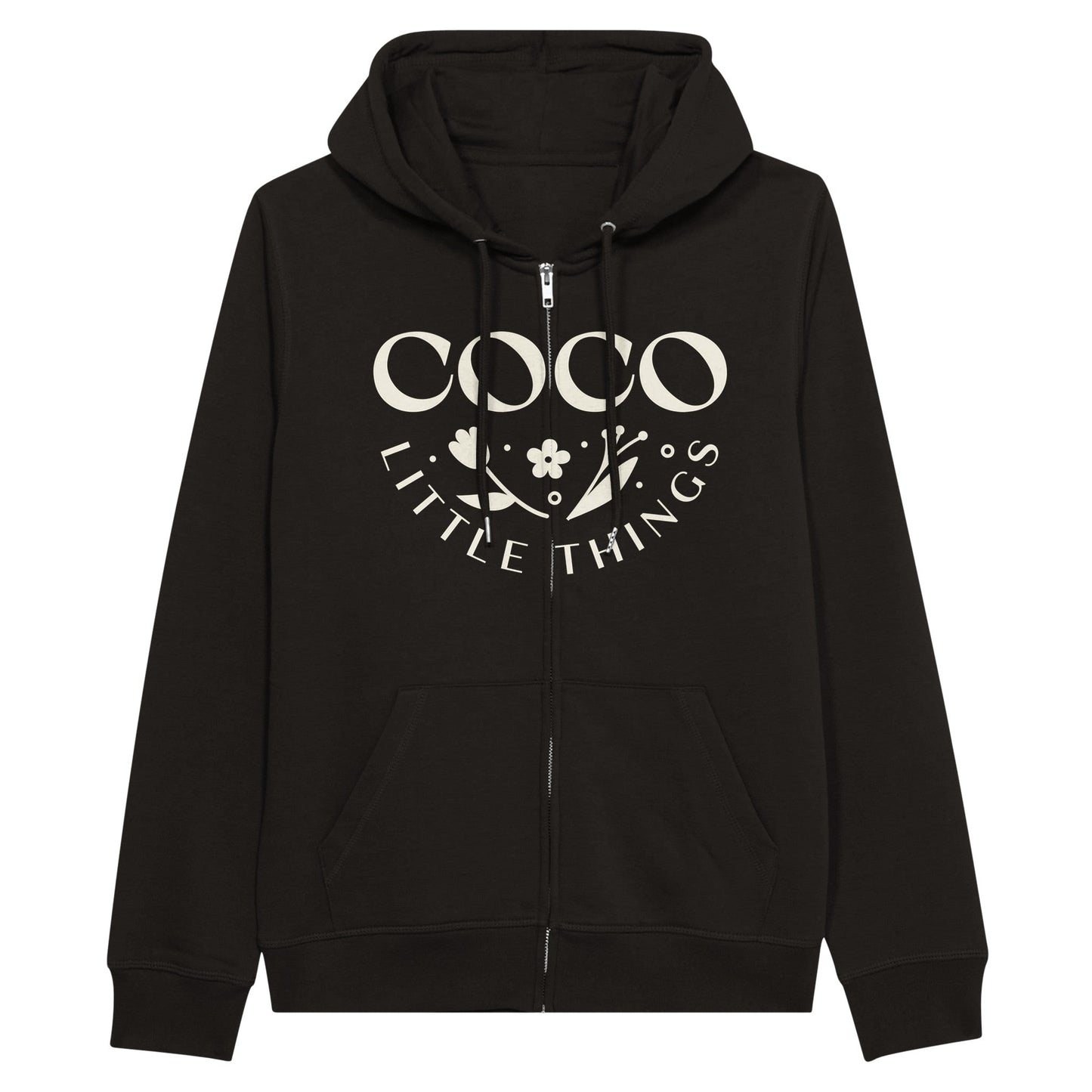 Bella Coco Organic Unisex Zip Hoodie - Coco Little Things